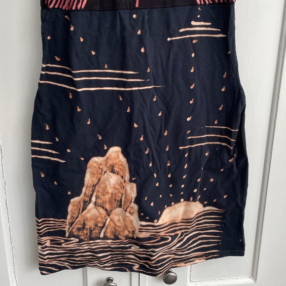 Brass Arrow Indie Black and Bleached Sleeveless Dress Whimsygoth Witch Goth S - Picture 2 of 9